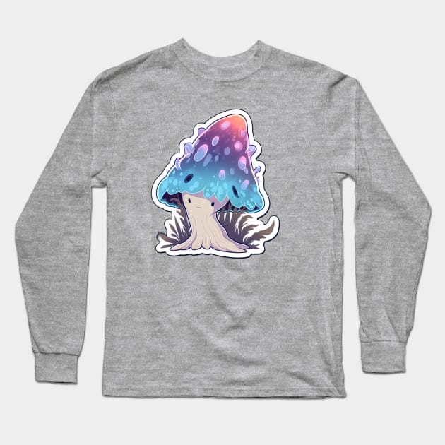 Cute Mushroom Derp Long Sleeve T-Shirt by DarkSideRunners